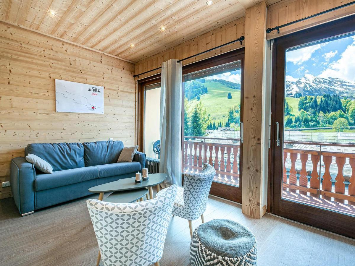 Grand Studio Cabine, Balcon, Parking, Centre La Clusaz - Fr-1-437-85 Εξωτερικό φωτογραφία